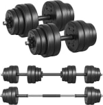 SONGMICS Juego de Mancuernas 2 en 1 (30 kg) por $998.79 en Amazon