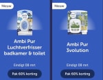 Ambi Pur 3Volution + Ambi Pur Badkamer & toilet gratis na cashback via Tikkie