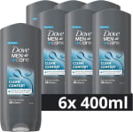 Dove Men+Care Clean Comfort 3-in-1 douchegel - 6 x 400 ml voor €14,67 bij Amazon