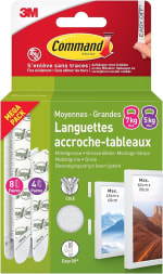 Accroches Tableaux Languettes - Command au prix de 7,55€