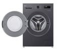 LG 9kg Inverter Direct Drive 1400rpm Steam Washing Machine, Grey or Black + 5 Year