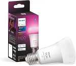 Ampoule LED connectée E27, Equivalent 75W, 1100 lumen Philips Hue à 46,31€