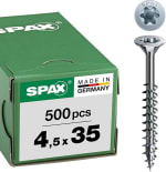 SPAX Vis universelle 4,5 x 35 mm, 500 pièces pour 14,08€