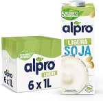 3 Cajas de 6 x 1L de Alpro Bebida Vegetal de Soja Ligera por 19.7€
