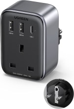 UGREEN 30W UK to EU Plug Adapter with USB-C GaN for £12.80