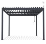 Pergola bioclimatique en aluminium "Windsor" - 3 x 4 m - Anthracite à 1.199€