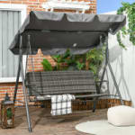 Outsunny Columpio de Jardín Exterior de 3 Plazas Balancín por 56.50€
