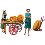 MiniArt Kit de modelismo 1:35 Vendedores de queso con carro y accesorios por 7.99€
