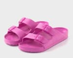 Chanclas doble hebilla para mujer TEX color fucsia por 4.99€