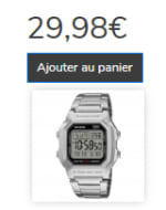 Montre Casio W-800HD-1AVEF à 29,98€