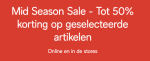 Tot 50% korting op geselecteerde artikelen bij C&A