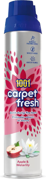 1001 Carpet Fresh Apple & Waterlily 300ml - Eliminates Odors, Crafted by Perfumers, t
