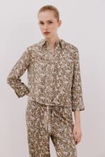 Camisa estampada con nudo para Mujer por 9.99€