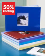 50% korting op basis fotoboeken vanaf €30 bij HEMA