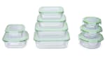 Lot de 12 boîtes de conservation Alpina en verre avec couvercle à 34,99€