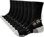 Niorasen Men’s Combed Cotton Work Socks (4 Pairs) – Reinforced Toes & Heel