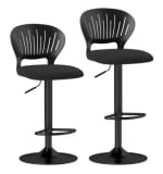 Homcom Juego de 2 Taburetes Altos de Cocina Giratorios en 360° por 47.26€