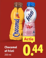 Chocomel of Fristi 200 ml voor €0,44 bij de lidl