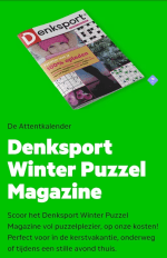 Gratis Denksport puzzelboekje oor KPN leden