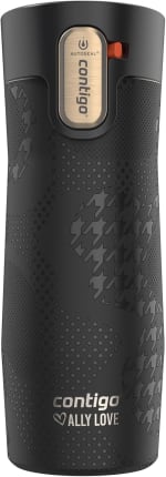 Amazon: Contigo x Ally Love - Termo de acero inoxidable con aislamiento al vacío mantiene el frío 24 h y el calor 11 h, sin BPA, 473 ml