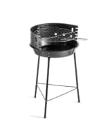 Barbecue à charbon rond Miami acier noir à 8,95€