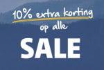10% extra kassakorting op de sale tot 50% bij Bever
