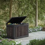 Keter Signature 190L Kentwood Outdoor Garden Storage Box - Rosewood