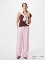 Easy Broek van Linnenmix (Langer) voor €9,90 bij Uniqlo