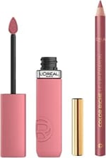 Lote de L'Oréal Paris Pintalabios Mate de Larga Duración Tono: 200+Lápiz de Labios