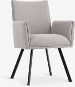 Eetkamerstoel GJESING beige stof/zwart voor €60 bij JYSK