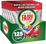 Fairy Platinum Plus Tablettes Lave‑Vaisselle Tout‑en‑1 x125 pour 20,10€ chez Amazon