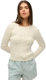 Superdry Essentials Slanke Kabeltrui (dames) voor €12,75 bij Bol