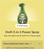 Dreft 3-in-1 Power Lemon Spray gratis via Tikkie en Kruidvat