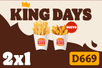2 Patatas pequeñas por 1€ en Burger King