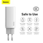 BASEUS GaN2 Lite C+U 65W GaN-snellader voor €21,99 bij Joybuy