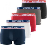 Umbro Caleçon boxeur 100% coton, lot de 5 à 13,93€ chez Amazon