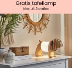 Gratis tafellamp bij besteding vanaf €250 bij Beliani