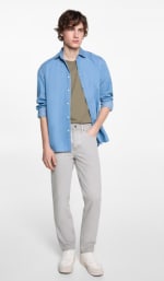 Pantalón regular fit de algodón para Hombre por 8.99€