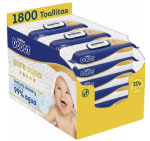 Dodot Pure Aqua Toallitas 30 Paquetes De 60 Unidades = 1800 Toallitas por 38.98€