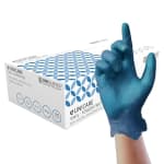 100 Gants d'examen en vinyle bleu Unigloves Unicare à 3,77€