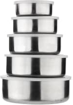 True Face Stainless Steel Bowl Set 5 Pcs for £6.79