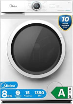 Midea Lavadora 8kg Carga Frontal 1950W, 1350 rpm con Motor Inverter por 274,99€