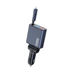 ATSHARK 3-Port 160W (100W+30W+30W) Car Charger Fast Charging, Ultra Mini Retractable
