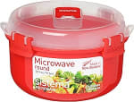 Sistema Microwave Round Bowl 915ml – £3, BPA-Free, Red/Clear