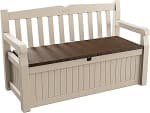 Keter Eden Bench 265L Outdoor Storage Box – Beige & Brown – £85.50