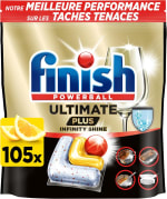 Finish Ultimate Plus Infinity Shine 105 pastilles (citron) pour 16,19€ chez Amazon