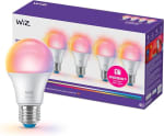 WiZ Bombilla Inteligente LED A60 RGB E27 pack 4 por 16,21€ en Amazon reacondicionado