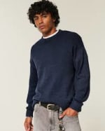 Hollister Men’s Boxy Crew Sweater (XS–XL) – £9.34 + Free Click & Collect