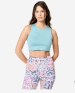 Domyos Fitness Crop Top Mujer Azul por 3,89€