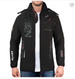 Parka Softshell Noir Homme Geographical Norway Royaute à 59,99€